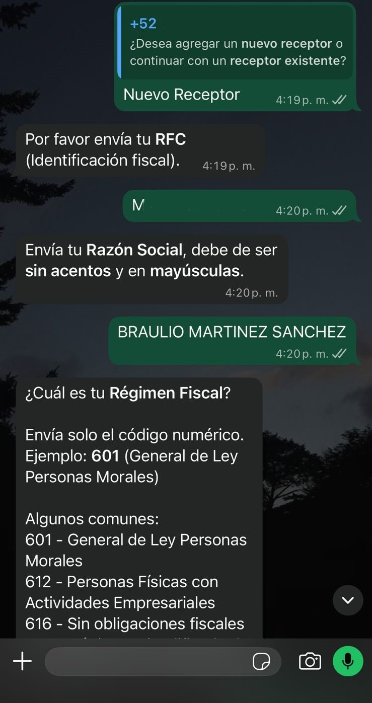 Paso 4: Captura de Datos Fiscales